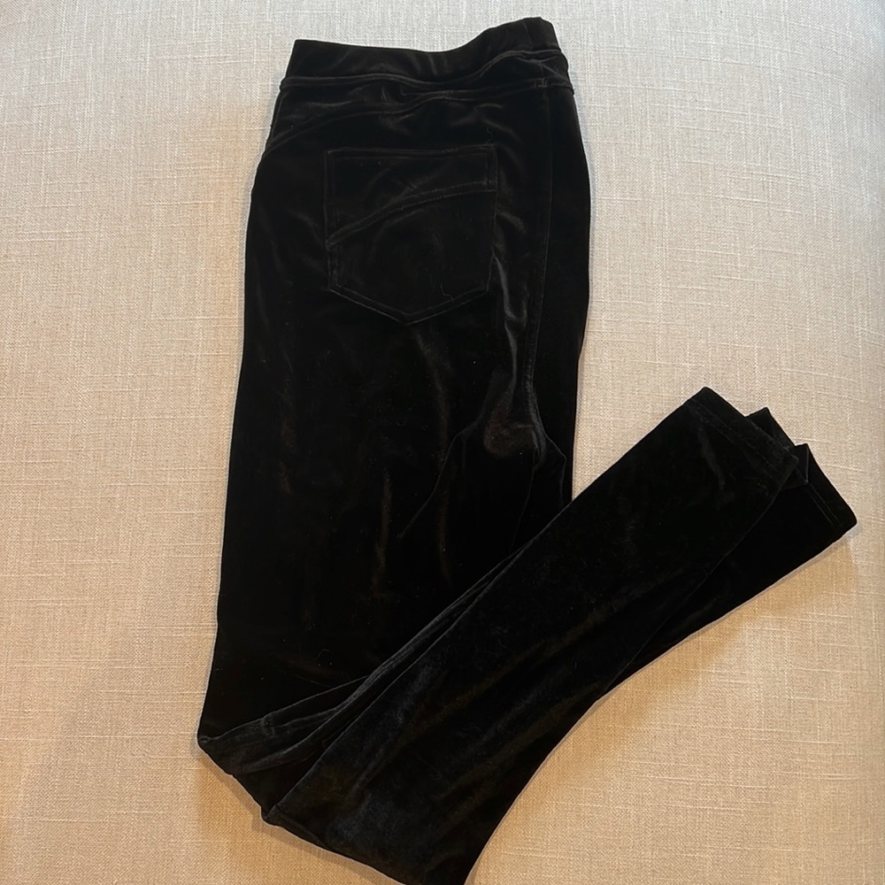 Black Crushed Velvet Leggings - Anthropologie